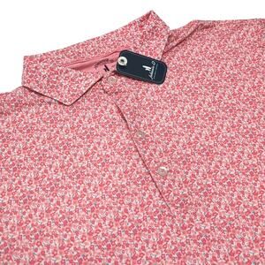 Johnnie-O Top Shelf Polo Shirt Mens Size L Full Blossom Pink JMPO100580 NEW NWT